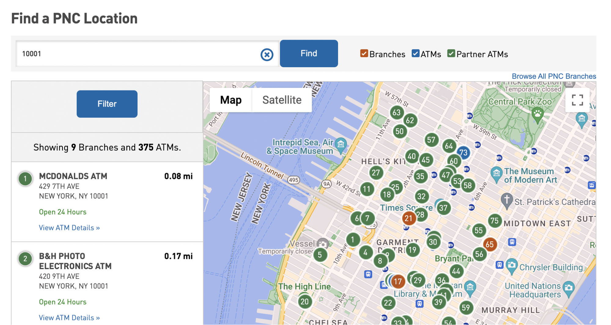 Find PNC Bank Near Me Branch and ATM Locator